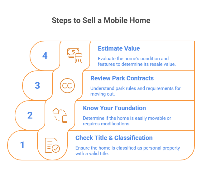 Infographic of What to Know Before You Sell a Mobile Home to Be Moved