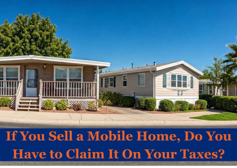 If You Sell a Mobile Home, Do You Have to Claim It On Your Taxes cover