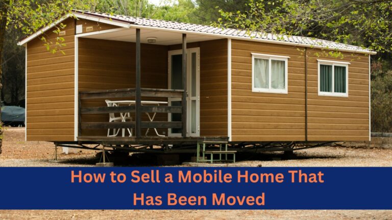 A Mobile Home that has been moved